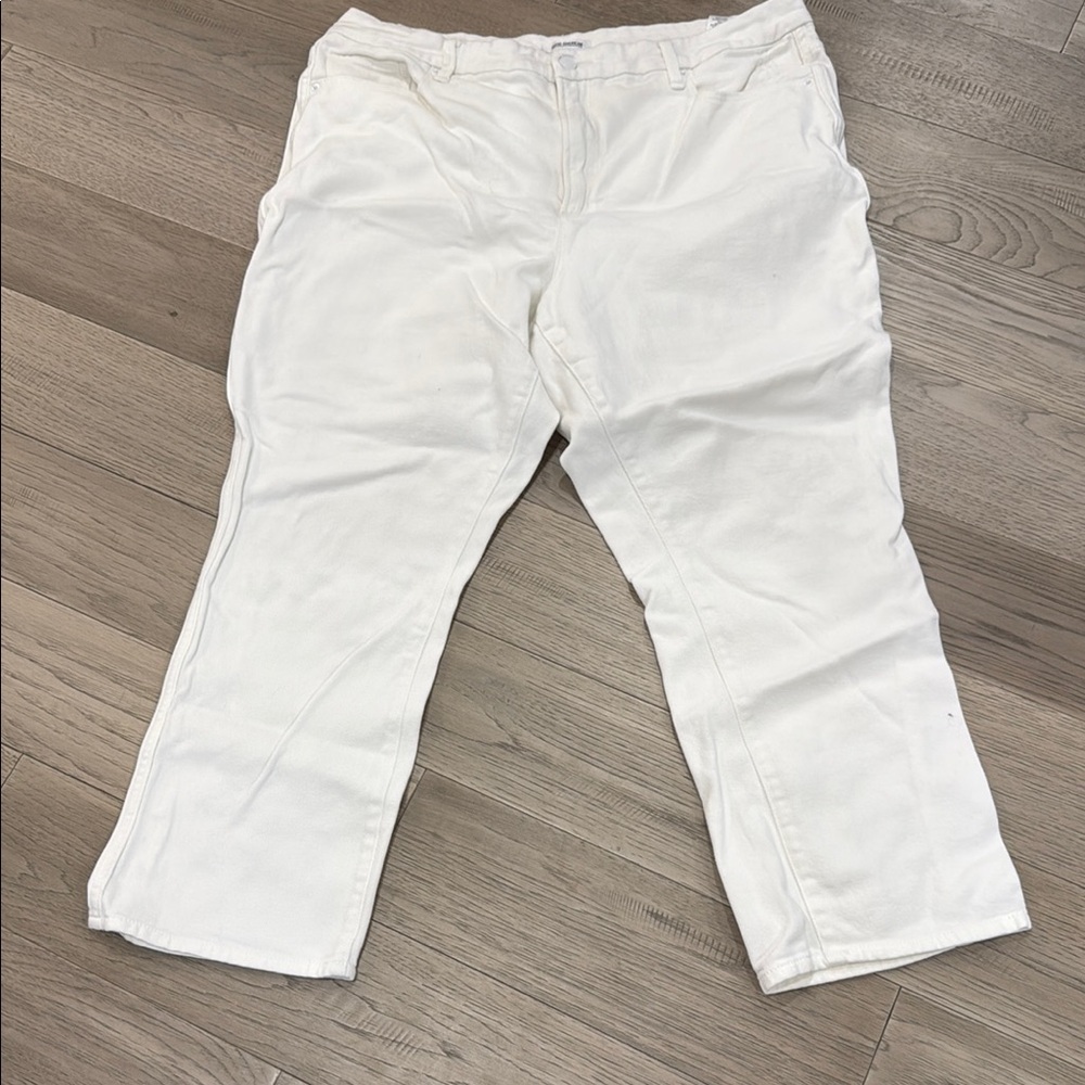 Good American Women's White Ankle & Cropped Jeans